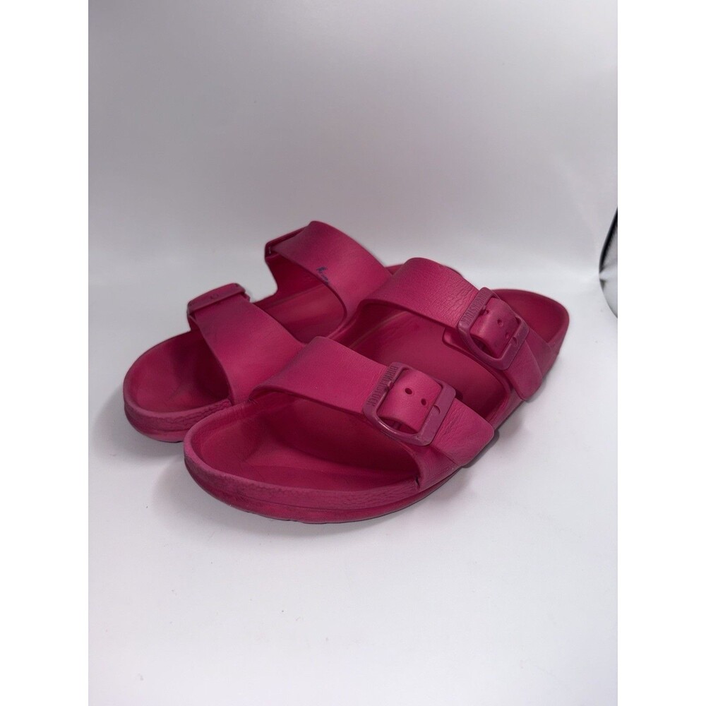 Birkenstock: Arizona Hot Pink Eva Women’s Rubber Slides Size 38 Comfort